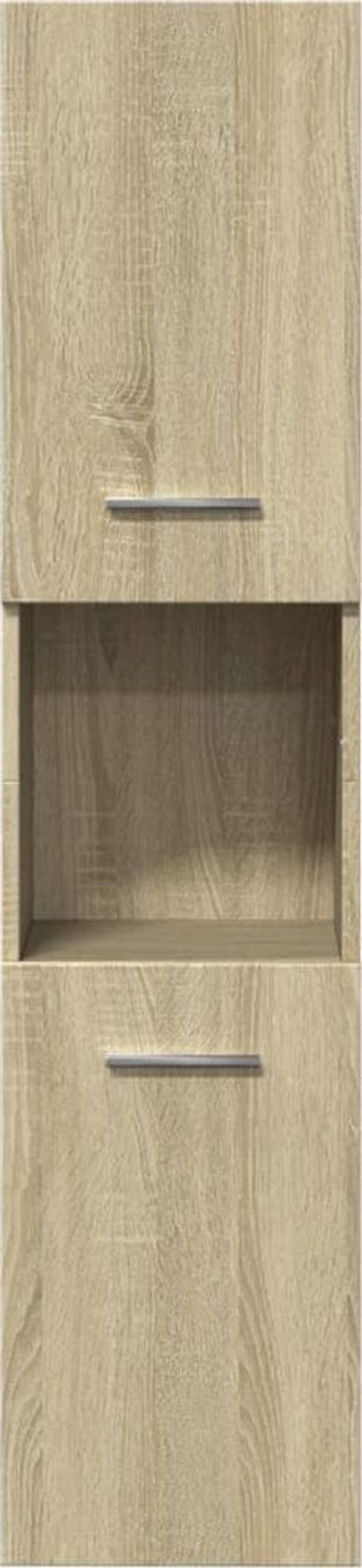 vidaXL Ντουλάπι μπάνιου Sonoma Δρυς 30x30x130 εκ. Πίνακας μοριοσανίδας