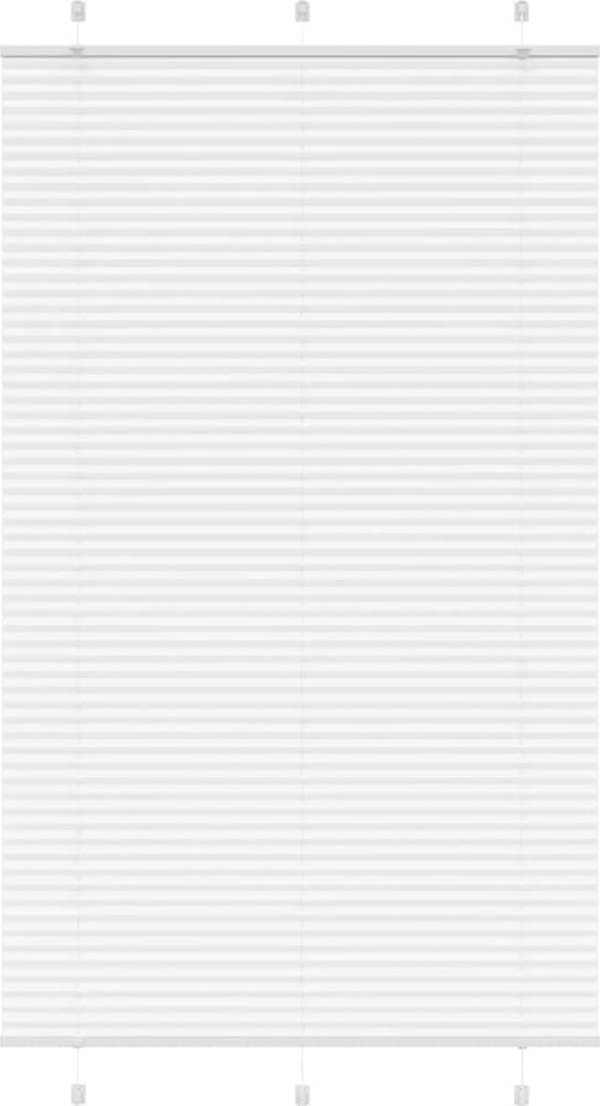 vidaXL Πλισέ Ρολοκουρτίνα Λευκή, 115x200 cm