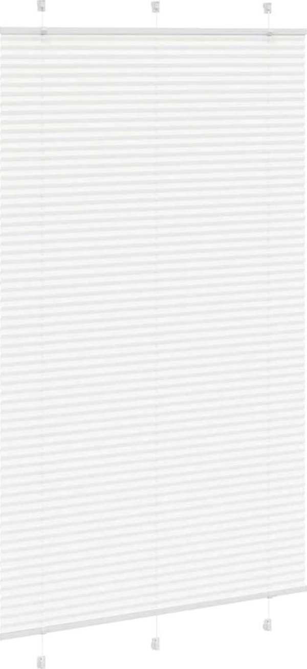 vidaXL Πλισέ Ρολοκουρτίνα Λευκή, 115x200 cm