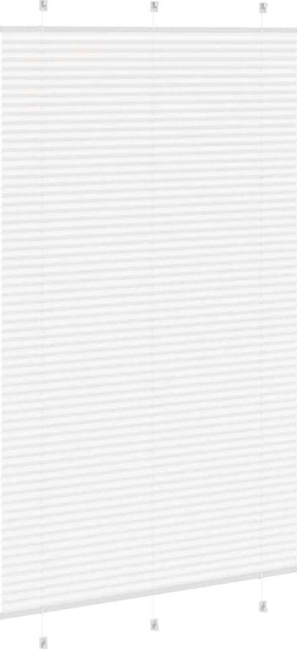 vidaXL Πλισέ Ρολοκουρτίνα Λευκή, 115x200 cm