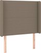 Κρεβάτι κοντινεντάλ με στρώμα vidaXL taupe, 80x200 cm, υφασμάτινο