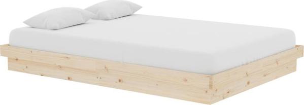 vidaXL Σκελετός κρεβατιού από μασίφ ξύλο, 140 x 200 εκ.