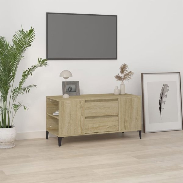 vidaXL Ερμάριο κάτω από TV, δρυς sonoma, 102x44,5x50 cm