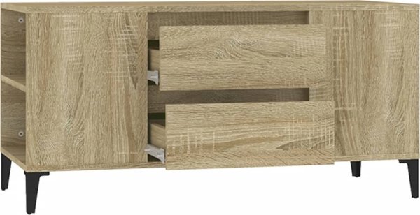 vidaXL Ερμάριο κάτω από TV, δρυς sonoma, 102x44,5x50 cm