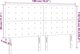 vidaXL κεφαλάρι κρεβατιού με LED, μπλε, 180x5x118/128 εκ, ύφασμα