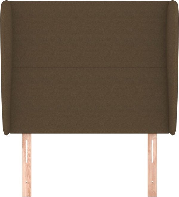 vidaXL Zaglowek uszak, ciemnobrazowy, 83x23x118/128 cm, tkanina
