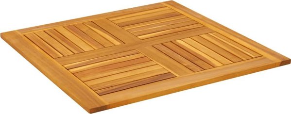 vidaXL Blat do stolu, 80x80x2,2 cm, kwadratowy, lite drewno akacjowe