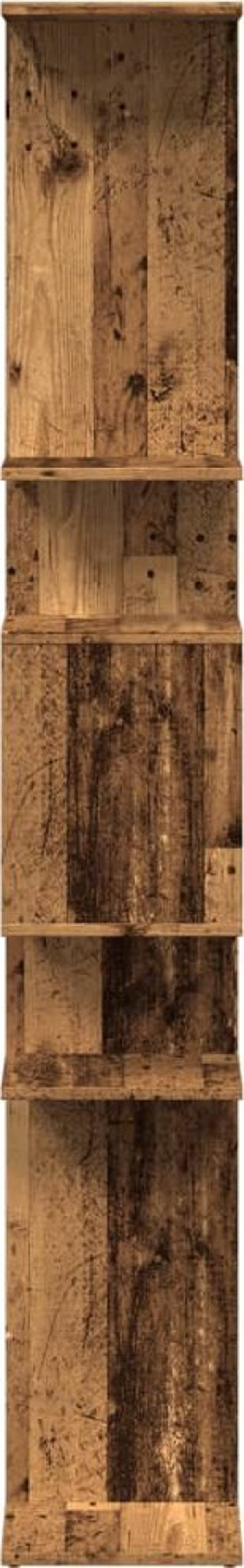 vidaXL Ράφι, δρυς καπνισμένος, 92x29x188 cm, υλικό ξυλώδες