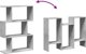 vidaXL Ραφιέρα διαχωριστικό, 3 επίπεδα, χρώμα σκουρό γκρι, 70x24x97 εκ.