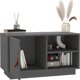 vidaXL Szafka pod TV, szara, 70x34x40 cm, lite drewno sosnowe