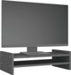 vidaXL vidaXL Podstawka na monitor, szara, 50x27x15 cm, lite drewno sosnowe