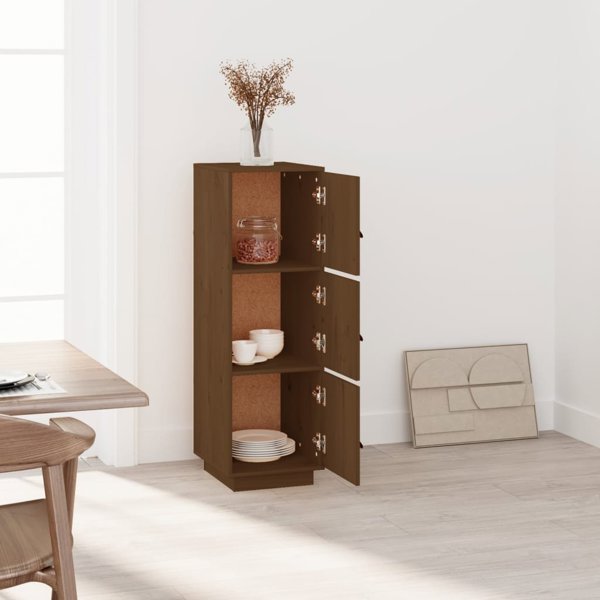 vidaXL Kredens miodowy braz 34x40x108,5 cm lite drewno sosnowe