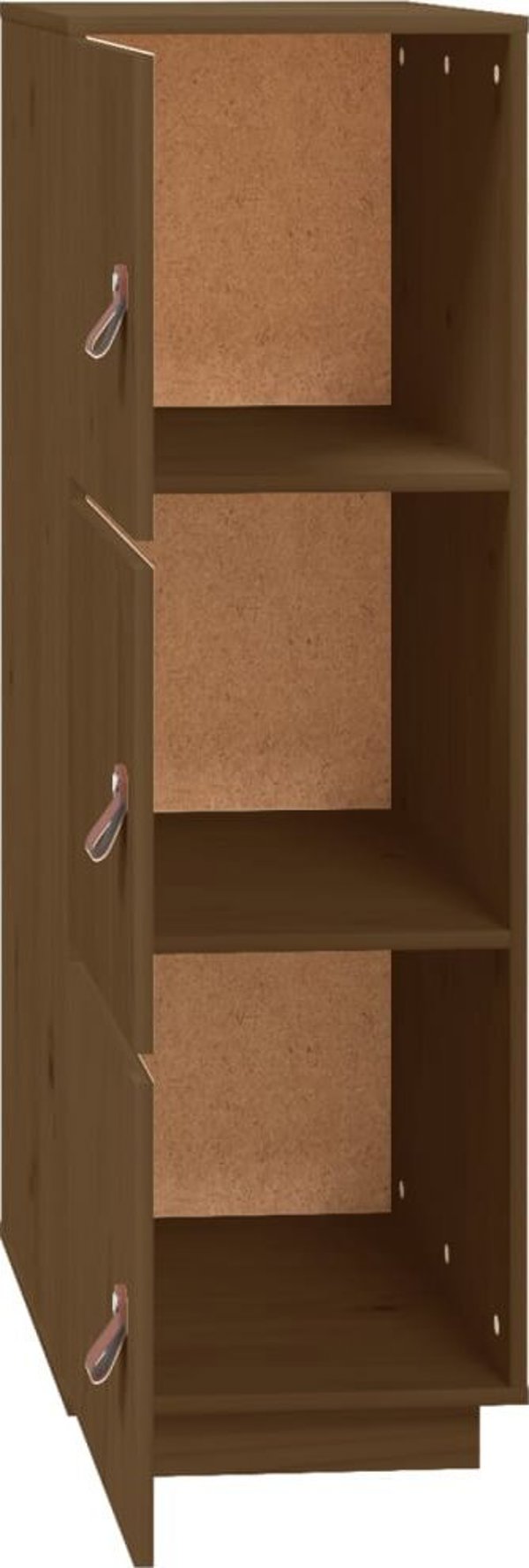 vidaXL Kredens miodowy braz 34x40x108,5 cm lite drewno sosnowe