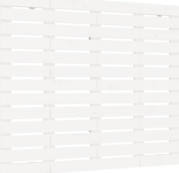 vidaXL Κεφαλάρι κρεβατιού, λευκό, 126x3x91,5 cm, από μασίφ πεύκο