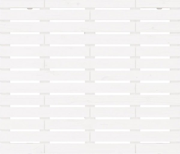 vidaXL Κεφαλάρι κρεβατιού, λευκό, 126x3x91,5 cm, από μασίφ πεύκο