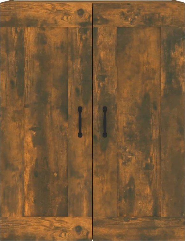 vidaXL Κρεμαστή ντουλάπα, καπνιστός δρυς, 69,5x32,5x90 cm