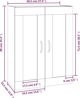 vidaXL Κρεμαστή ντουλάπα, καπνιστός δρυς, 69,5x32,5x90 cm