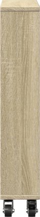 vidaXL Waski wozek pomocniczy, dab sonoma, 48x13x68 cm