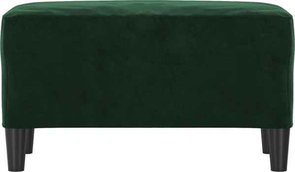 vidaXL Παγκάκι, σκούρο πράσινο, 70x35x41 cm, με βελούδινη επένδυση