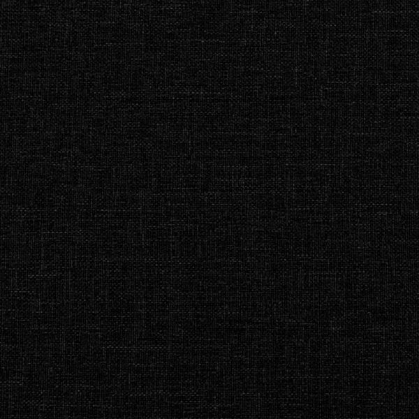 vidaXL Κρεβάτι με στρώμα, μαύρο, 100x200 cm, υφασμάτινη επένδυση