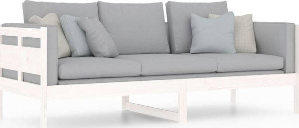 vidaXL Ημέρας Κρεβάτι, Λευκό, Μασίφ Πεύκο, 80x200 εκ.