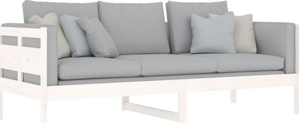 vidaXL Ημέρας Κρεβάτι, Λευκό, Μασίφ Πεύκο, 80x200 εκ.