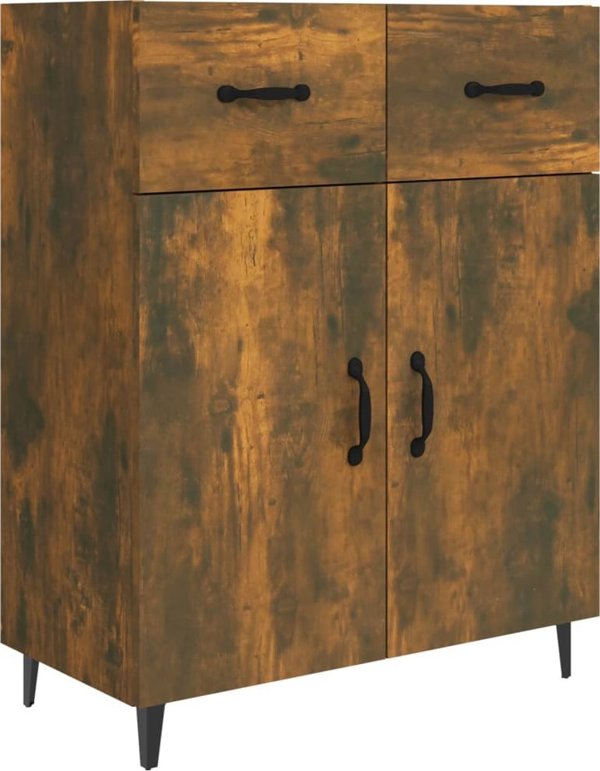vidaXL Szafka, καπνισμένο δρυς, 69,5x34x90 cm, σύνθετο ξύλο