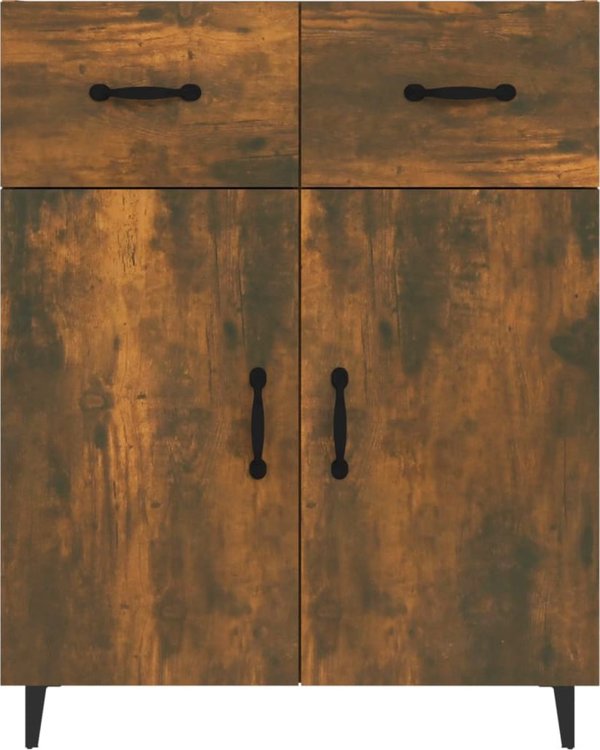 vidaXL Szafka, καπνισμένο δρυς, 69,5x34x90 cm, σύνθετο ξύλο