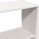 vidaXL Λευκό κρεβάτι με ράφι αποθήκευσης 160x200 εκ. πεύκο