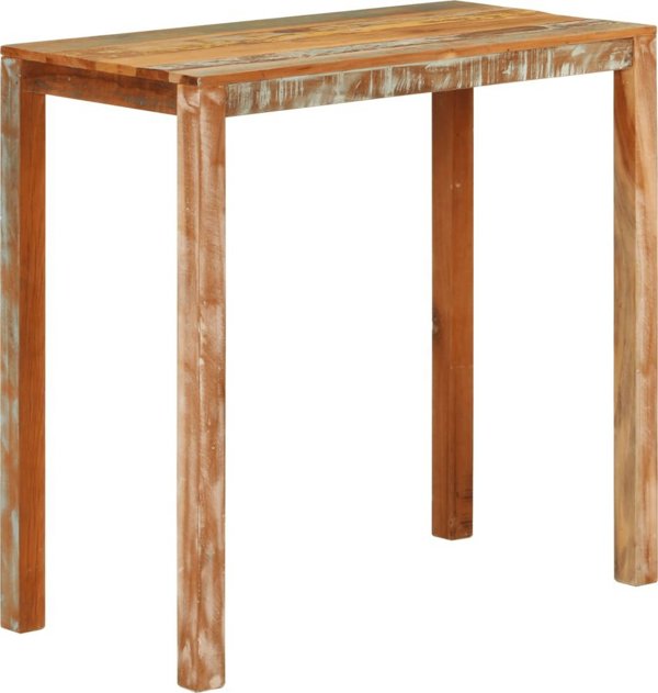 vidaXL Stolik barowy, 112x55x108, lite drewno odzyskane