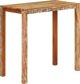 vidaXL Stolik barowy, 112x55x108, lite drewno odzyskane