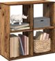 vidaXL Regal przegroda, stare drewno, 69,5x29x69,5 cm