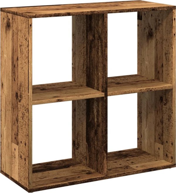 vidaXL Regal przegroda, stare drewno, 69,5x29x69,5 cm