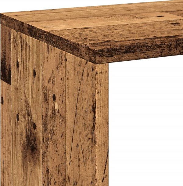 vidaXL Regal przegroda, stare drewno, 69,5x29x69,5 cm