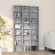 vidaXL ντουλάπι για CD, γκρι δρυς Sonoma, 102x23x177,5 εκ