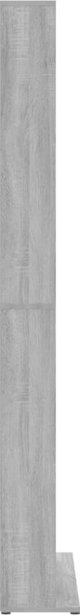 vidaXL ντουλάπι για CD, γκρι δρυς Sonoma, 102x23x177,5 εκ