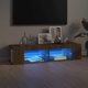 vidaXL Szafka TV με φωτισμό LED, καφέ δρυς, 135x39x30 cm