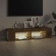 vidaXL Szafka TV με φωτισμό LED, καφέ δρυς, 135x39x30 cm