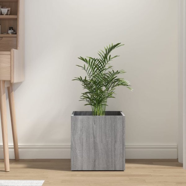 vidaXL Φυτοδοχείο γκρι δρυς sonoma 40x40x40 cm από υλικό ξύλου