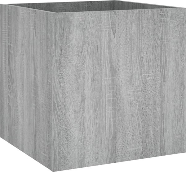 vidaXL Φυτοδοχείο γκρι δρυς sonoma 40x40x40 cm από υλικό ξύλου
