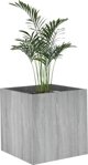 vidaXL Φυτοδοχείο γκρι δρυς sonoma 40x40x40 cm από υλικό ξύλου