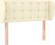 vidaXL Κεφαλάρι uszak κρεμ, 83x23x78/88 cm, τεχνητό δέρμα