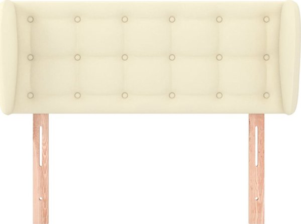 vidaXL Κεφαλάρι uszak κρεμ, 83x23x78/88 cm, τεχνητό δέρμα
