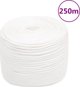 vidaXL Ναυτικό σχοινί, λευκό, 8 mm, 250 m, πολυπροπυλένιο