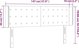 vidaXL Zaglowek uszak, czarny, 147x16x78/88 cm, sztuczna skora