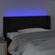 Κεφαλάρι για κρεβάτι με LED της vidaXL, μαύρο, 93x16x78/88 εκ., ύφασμα