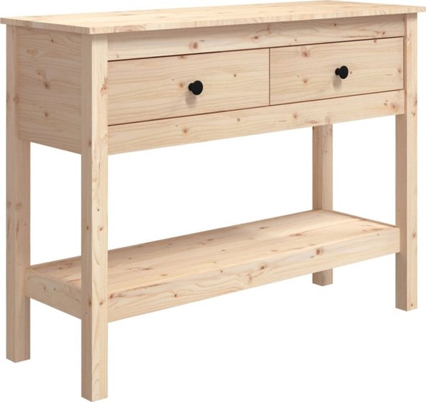 vidaXL vidaXL Stolik konsolowy, 100x35x75 cm, lite drewno sosnowe