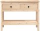 vidaXL vidaXL Stolik konsolowy, 100x35x75 cm, lite drewno sosnowe