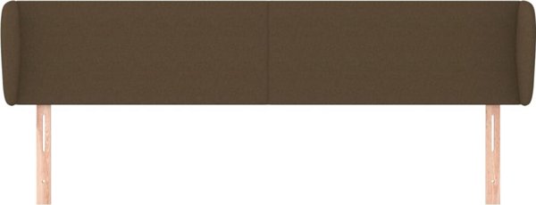 vidaXL Κεφαλάρι uszak, σκούρο καφέ, 203x23x78/88 εκ., ύφασμα