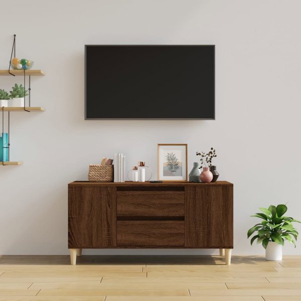 vidaXL Έπιπλο TV, καφέ δρυς, 102x44,5x50 εκ.